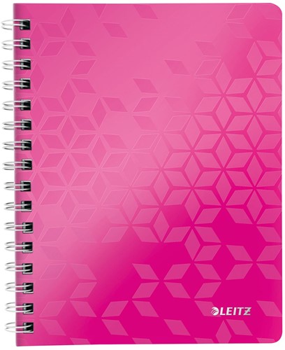 Leitz WOW cahier, ft A4, ligné, rose
