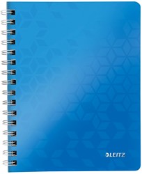 Leitz WOW cahier, ft A4, ligné, bleu