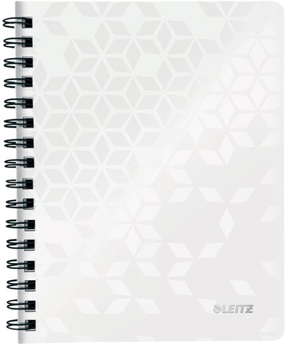 Leitz WOW cahier, ft A5, ligné, blanc
