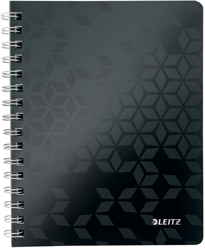 Leitz WOW cahier, ft A5, ligné, noir