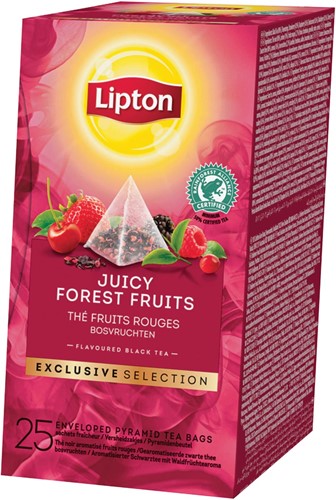 Lipton thee Exclusive Selection, Bosvruchten, doos van 25 zakjes 25 Stuk