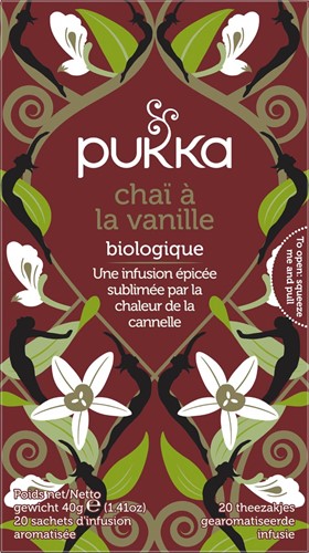 Pukka thee bio, Vanilla Chai, pak van 20 stuks