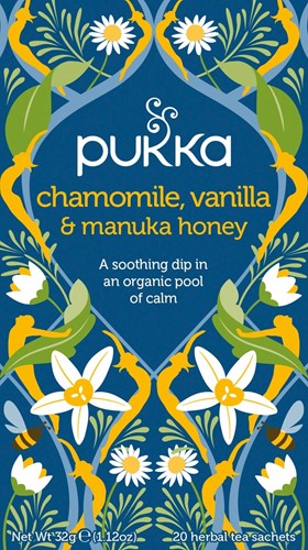 Pukka thee bio, Camomile - Vanilla, pak van 20 stuks