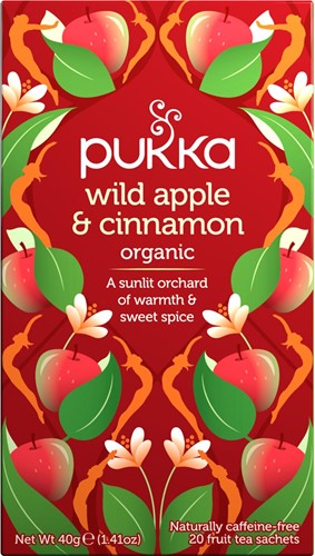 Pukka thee bio, Wild Apple - Cinnamon, pak van 20 stuks