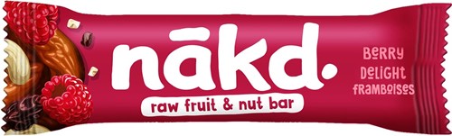 Nakd Berry Delight, barre de 35 g, paquet de 18 pièces
