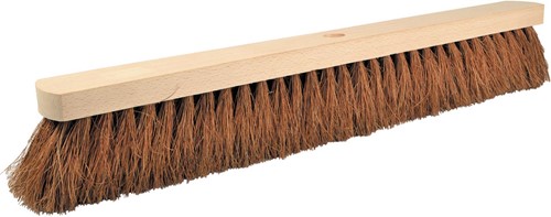 Balai coco en bois brut de 60cm