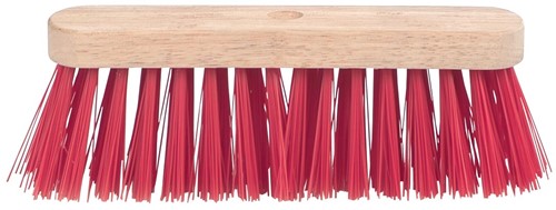 Brosse dure avec fibre en PVC, en bois brut, 29 cm