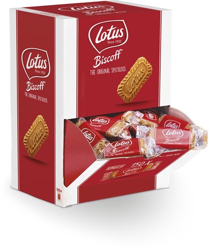 Lotus spéculoos, boîte distributrice, 150 pièces, emballés individuellement