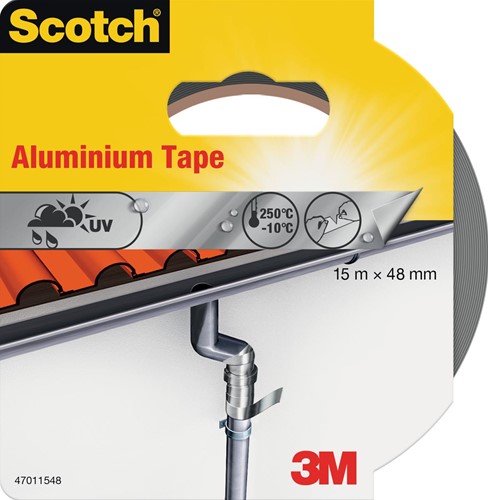 Scotch reparatieplakband aluminium, ft 48 mm x 15 m, blisterverpakking 1 Stuk
