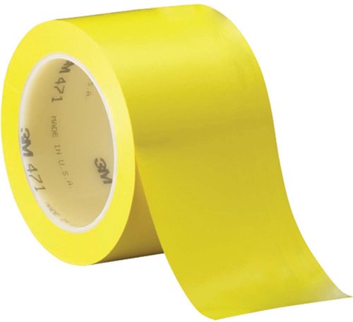 3M ruban adhésif en vinyl 471, ft 50 mm x 33 m, jaune