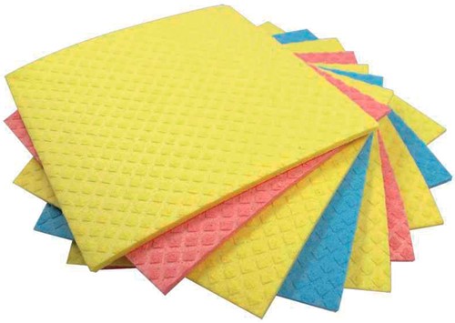 Aqualine vaatdoekjes ft 18 x 20 cm, geassorteerde kleuren, pak van 5 stuks