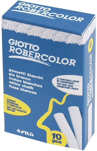 Giotto craie Robercolor, blanc, boîte de 10 pièces