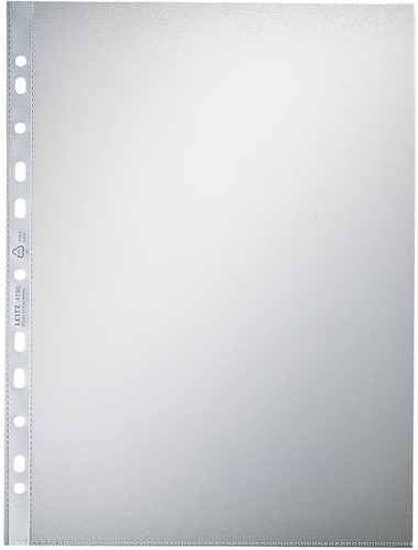 Leitz pochette perforée, 80 microns, grainée, paquet de 100 pièces 100 Stuk
