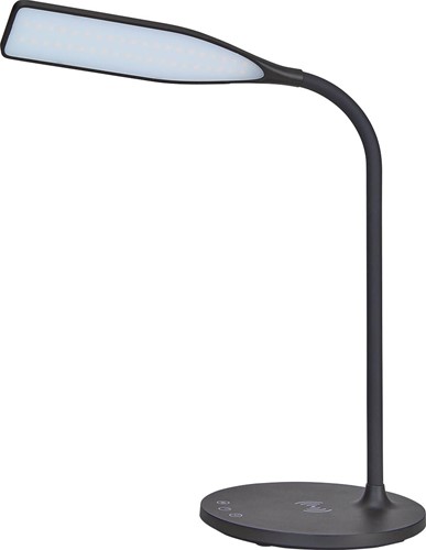 ALBA LED lampe de Bureau LED Smart, avec chargeur QI, noir