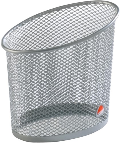 Alba pot à crayons en métal mesh, gris