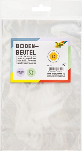 Folia sachets transparents, ft 145 x 235 mm, paquet de 10 pièces