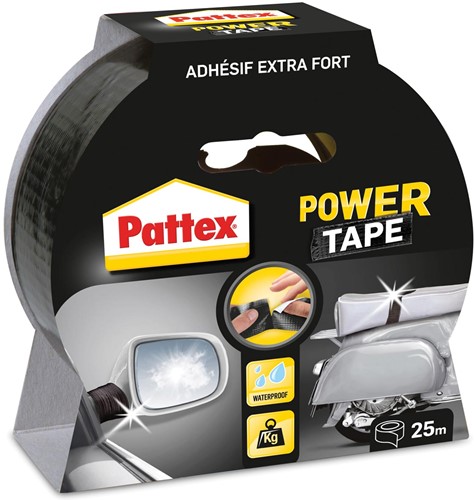 Pattex plakband Power Tape lengte: 25 m, zwart 1 Stuk
