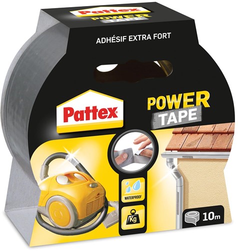 Pattex plakband Power Tape lengte: 10 m, grijs 1 Blister