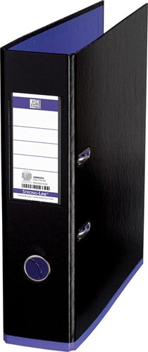 OXFORD MyColour classeur, format A4, en carton, dos de 8 cm, noir-violet