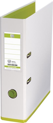 OXFORD MyColour classeur, format A4, en carton, dos de 8 cm, blanc-vert clair