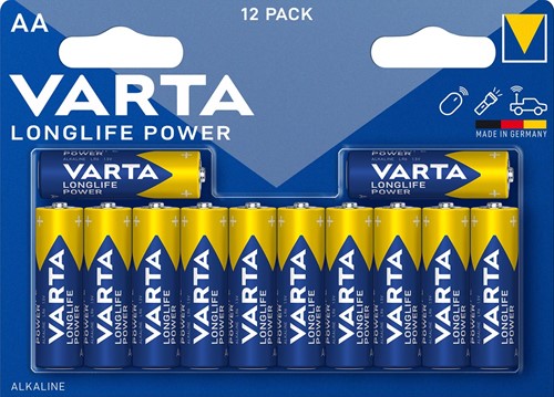 Varta pile Longlife Power AA, blister de 12 pièces