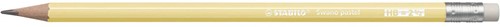 STABILO Swano pastel potlood, HB, met gom, geel