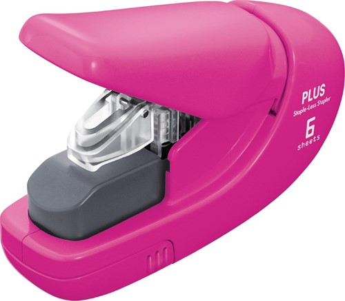 Plus agrafeuse sans agrafes, rose