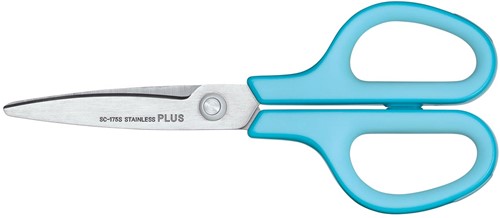 Plus FitCut Curve SMART schaar, 17,5 cm, blauw, op blister