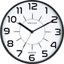 Unilux Pop wandklok, diameter 30 cm, zwart 1 Stuk
