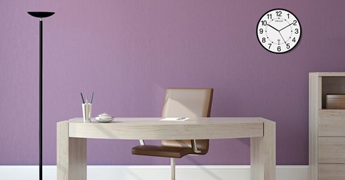 Unilux Wave wandklok, radiogestuurd, diameter 30 cm, zwart-wit 1 Stuk-2