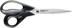 Maped schaar Advanced, ft 21 cm, rechts, scherpe punt, RVS, zwart, blister van 1 stuk