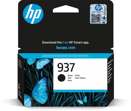 HP cartouche d'encre 937, 1.250 pages, OEM 4S6W5NE, noir