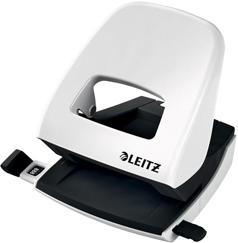 Leitz NeXXt Series WOW Perforateur de bureau, métal, 30 feuilles, perle blanc, blister