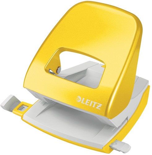 Leitz NeXXt Series WOW Perforateur de bureau, 30 feuilles, jaune, blister