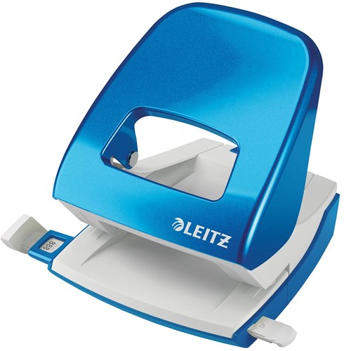 Leitz WOW perforator, 30 blad, blauw, op blister