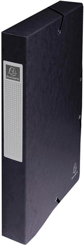 Exacompta boîte de classement Exabox noir, dos de 4 cm