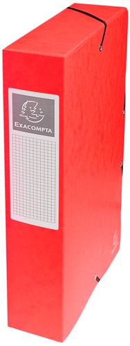 Exacompta boîte de classement Exabox rouge, dos de 6 cm