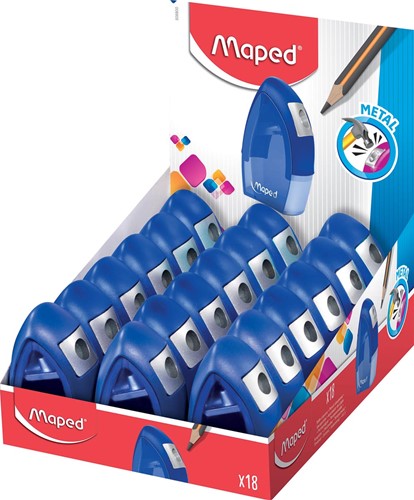 Maped Potloodslijper Tonic Metal 1-gaats, doos van 18 stuks 1 Stuk