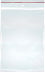 OFFICE products sachets zip, transparent, paquet de 100 pièces, 40 x 60 mm