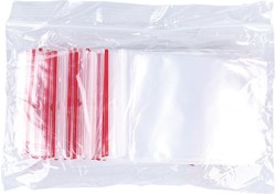 OFFICE products sachets zip, transparent, paquet de 100 pièces, 60 x 80 mm