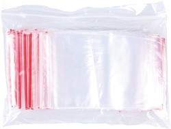 OFFICE products sachets zip, transparent, paquet de 100 pièces, 70 x 100 mm