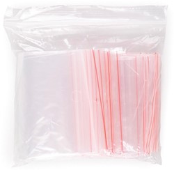 OFFICE products sachets zip, transparent, paquet de 100 pièces, 100 x 150 mm