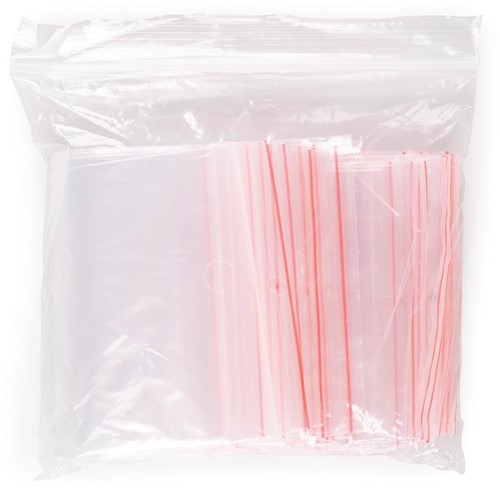 OFFICE products sachets zip, transparent, paquet de 100 pièces, ft 100 x 150 mm