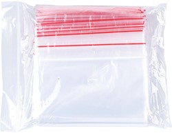 OFFICE products sachets zip, transparent, paquet de 100 pièces, 120 x 180 mm