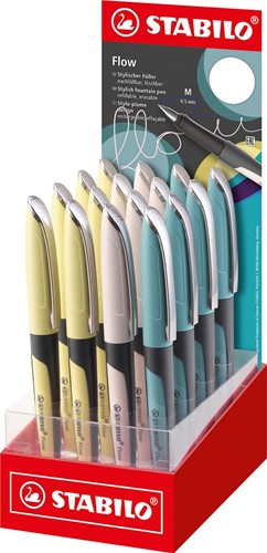 STABILO Flow MODERN OFFICE stylo plume, display de 16 pièces
