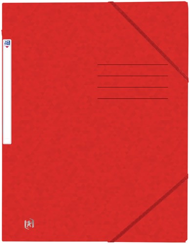 Elastomap Oxford Top File A4 3 kleppen 390gr rood 1 Stuk