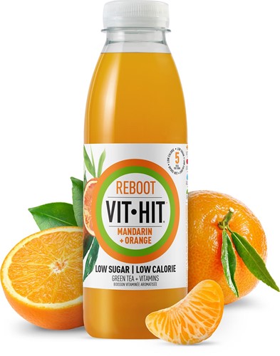 Vit Hit boisson vitaminée Detox, bouteille de 50 cl, paquet de 12 pièces