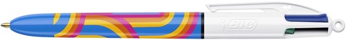 BIC Colours Lines 4-kleurenbalpen, medium, medium, blauw