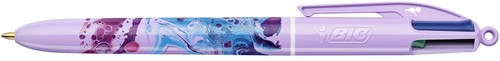 BIC Colours Hydro Purple stylo bille 4 couleurs, moyen