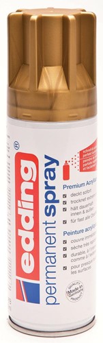 Edding Permanent Spray 5200, 200 ml, or précieux mat 1 Stuk